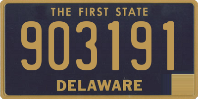 DE license plate 903191