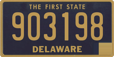 DE license plate 903198