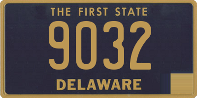 DE license plate 9032