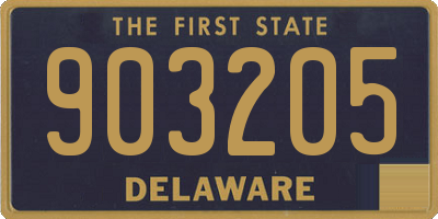 DE license plate 903205