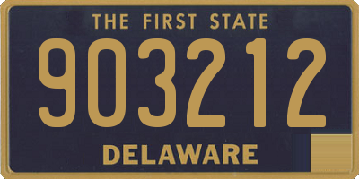 DE license plate 903212