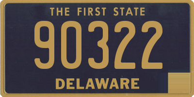 DE license plate 90322