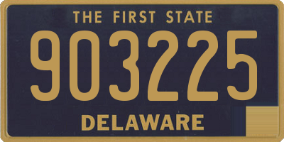 DE license plate 903225