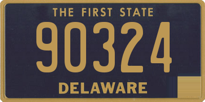 DE license plate 90324