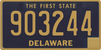 DE license plate 903244