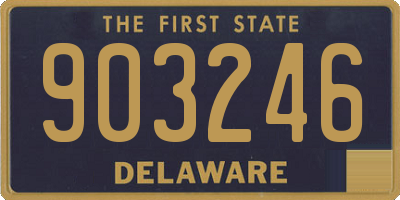 DE license plate 903246