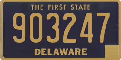 DE license plate 903247