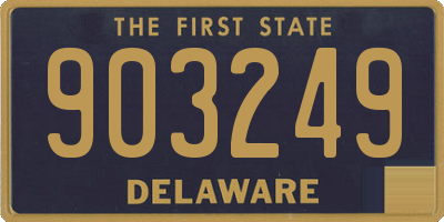 DE license plate 903249