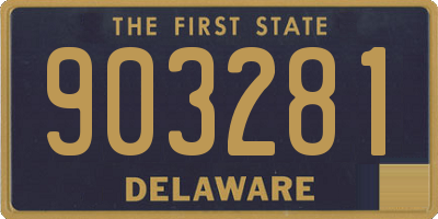 DE license plate 903281