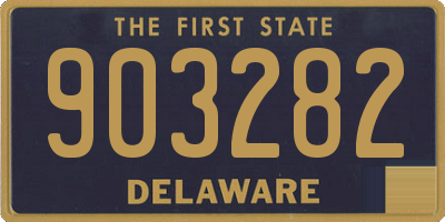 DE license plate 903282