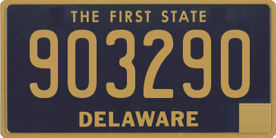 DE license plate 903290