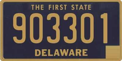 DE license plate 903301