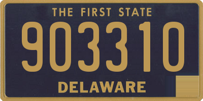DE license plate 903310