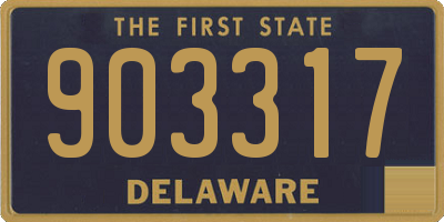 DE license plate 903317