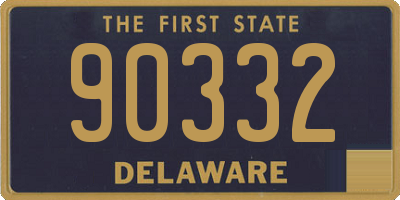 DE license plate 90332