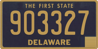 DE license plate 903327