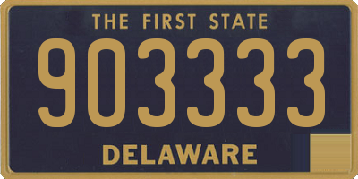 DE license plate 903333