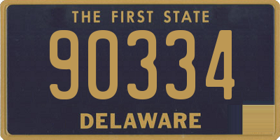 DE license plate 90334