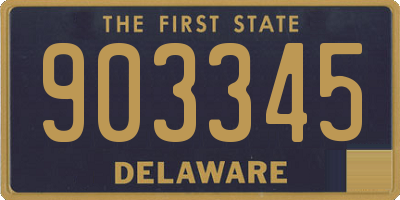 DE license plate 903345
