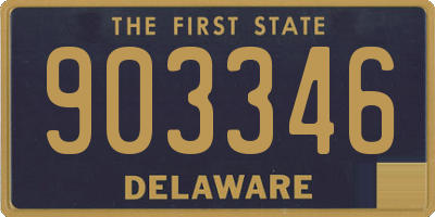 DE license plate 903346
