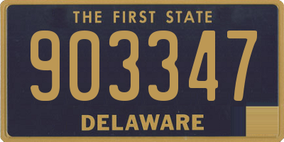 DE license plate 903347