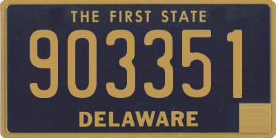 DE license plate 903351