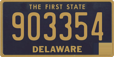 DE license plate 903354