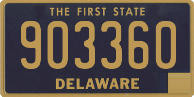 DE license plate 903360
