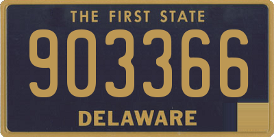 DE license plate 903366