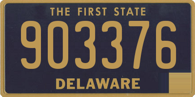 DE license plate 903376
