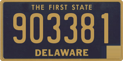DE license plate 903381