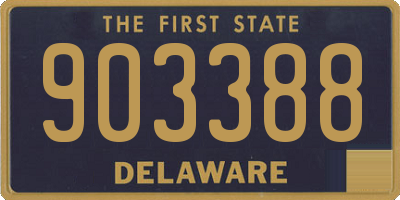 DE license plate 903388