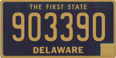 DE license plate 903390
