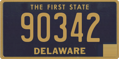 DE license plate 90342