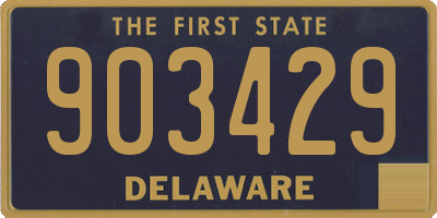 DE license plate 903429
