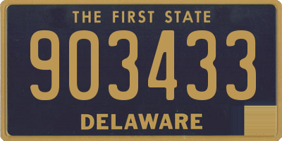 DE license plate 903433