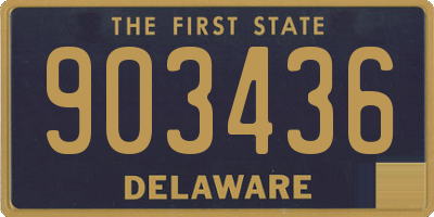 DE license plate 903436