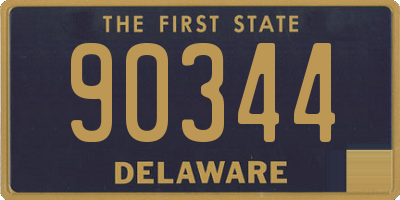 DE license plate 90344