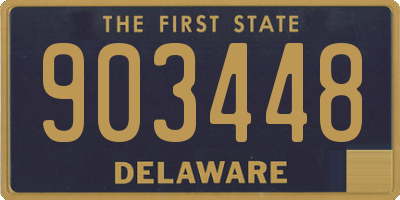 DE license plate 903448