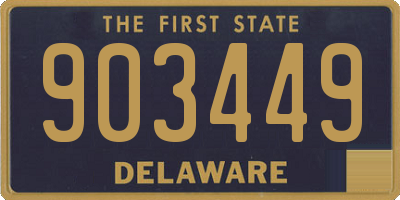 DE license plate 903449