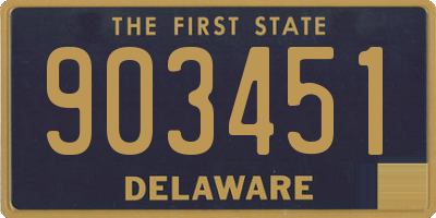 DE license plate 903451