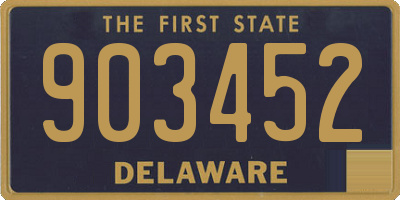 DE license plate 903452