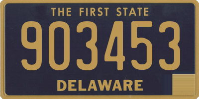 DE license plate 903453