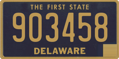 DE license plate 903458