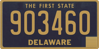 DE license plate 903460