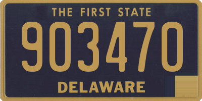 DE license plate 903470