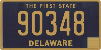 DE license plate 90348