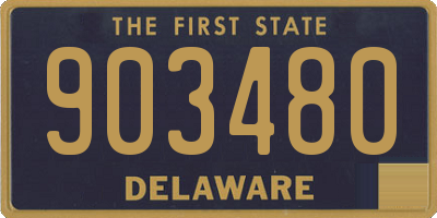 DE license plate 903480