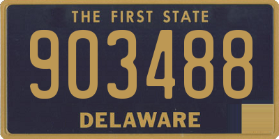 DE license plate 903488