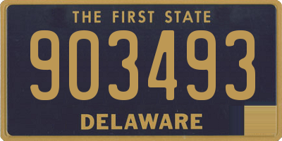 DE license plate 903493